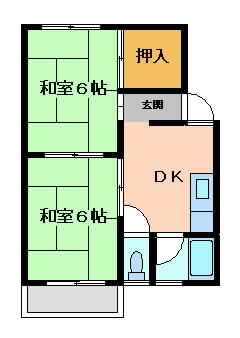 茨木市丑寅の賃貸物件間取画像