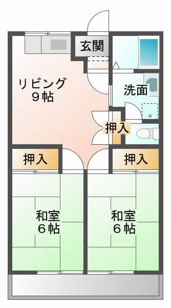 茨木市蔵垣内の賃貸物件間取画像