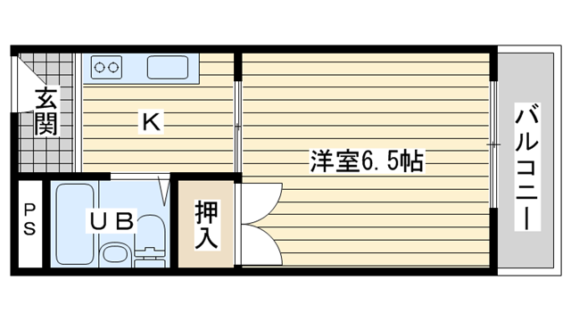 茨木市別院町の賃貸物件間取画像