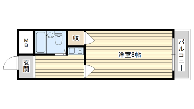 茨木市舟木町の賃貸物件間取画像