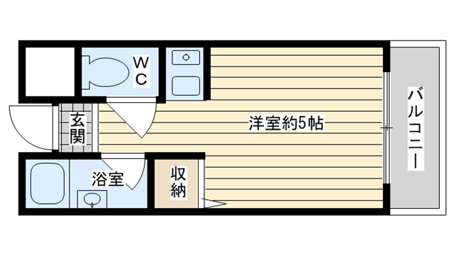 茨木市末広町の賃貸物件間取画像