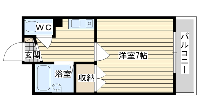 茨木市末広町の賃貸物件間取画像