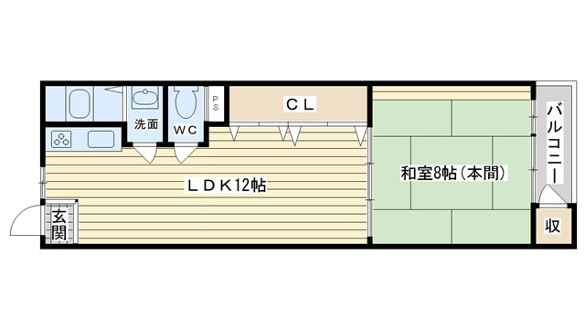 茨木市太田の賃貸物件間取画像