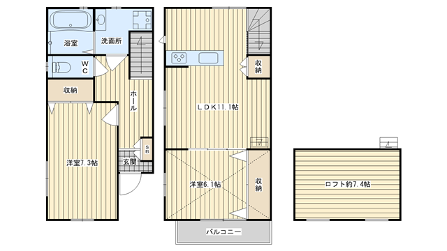 茨木市大池の賃貸物件間取画像