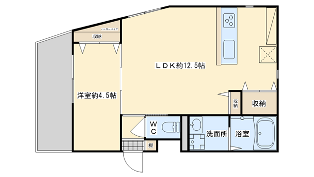 茨木市三島町の賃貸物件間取画像