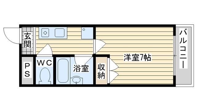 茨木市末広町の賃貸物件間取画像