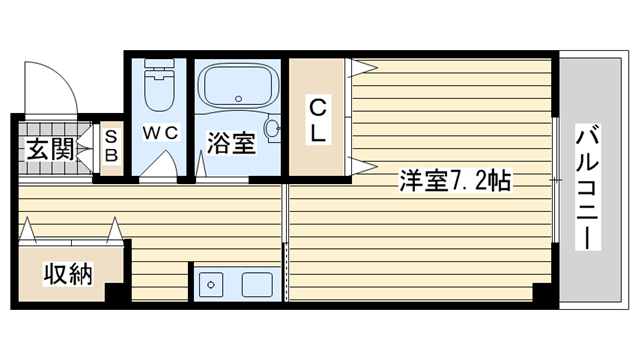 茨木市園田町の賃貸物件間取画像