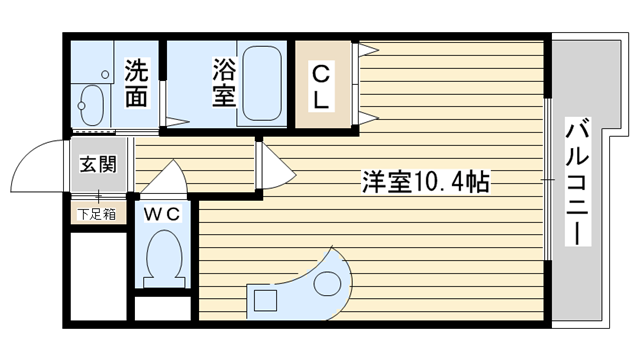 茨木市西豊川町の賃貸物件間取画像