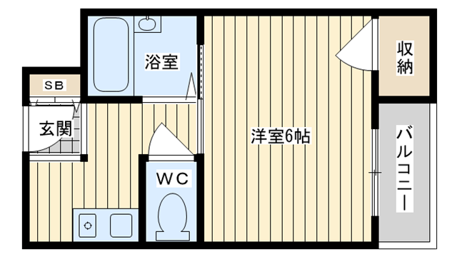 茨木市中村町の賃貸物件間取画像