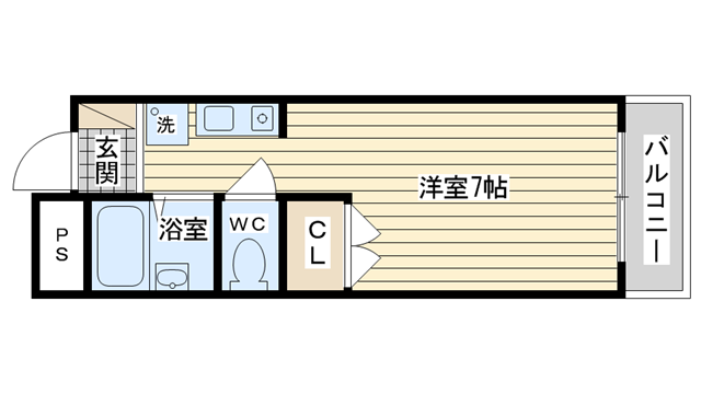 茨木市別院町の賃貸物件間取画像