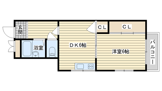 茨木市星見町の賃貸物件間取画像