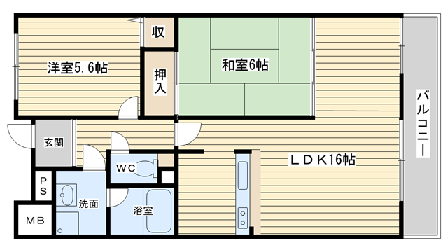 茨木市西太田町の賃貸物件間取画像