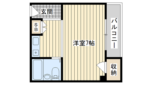 茨木市寺田町の賃貸物件間取画像