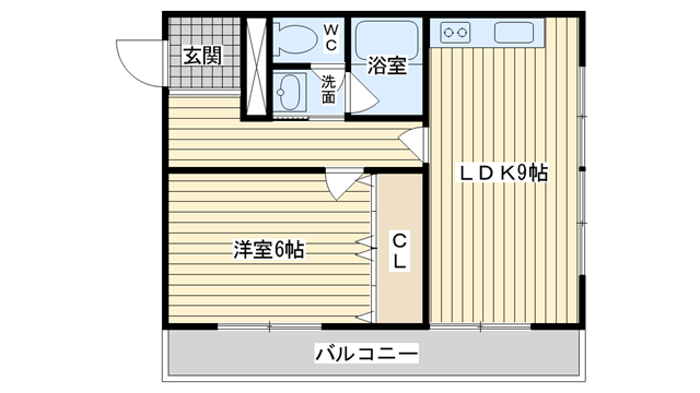 茨木市上穂積の賃貸物件間取画像