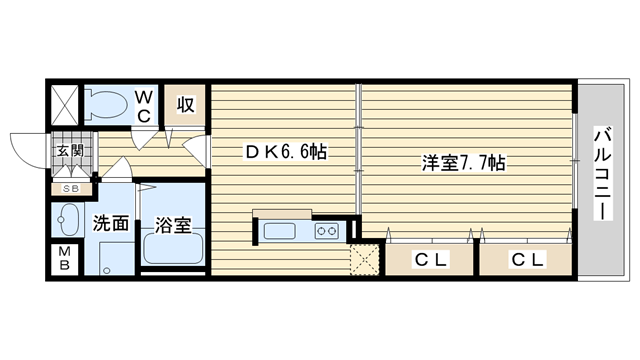 茨木市大住町の賃貸物件間取画像