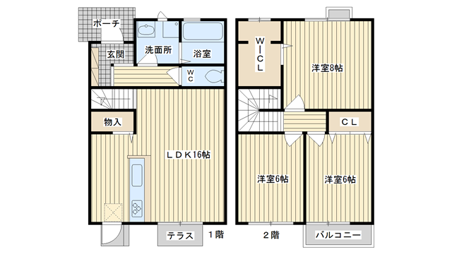 茨木市沢良宜西の賃貸物件間取画像