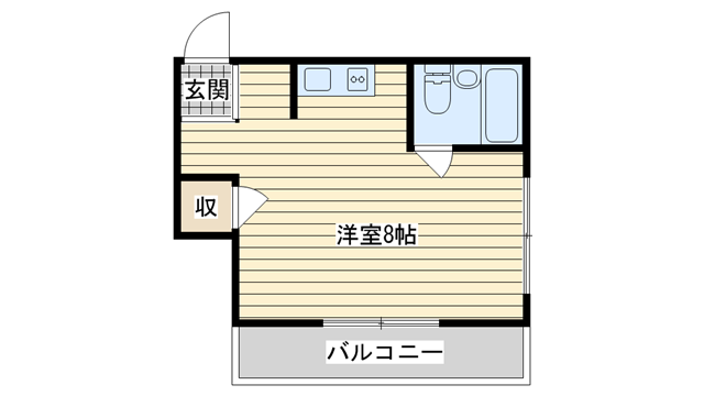 茨木市総持寺の賃貸物件間取画像