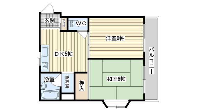 茨木市耳原の賃貸物件間取画像