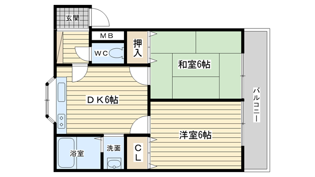 茨木市橋の内の賃貸物件間取画像