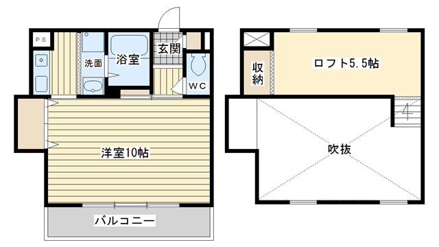 茨木市中総持寺町の賃貸物件間取画像