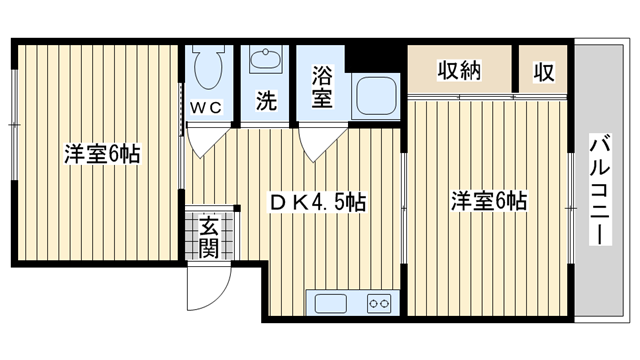 茨木市上泉町の賃貸物件間取画像