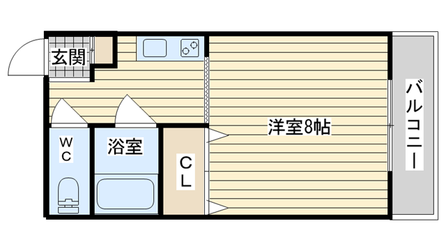 茨木市主原町の賃貸物件間取画像