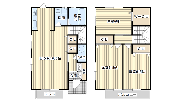 茨木市上泉町の賃貸物件間取画像