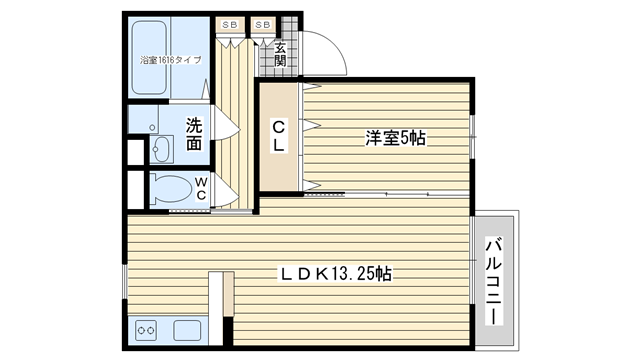 茨木市島の賃貸物件間取画像