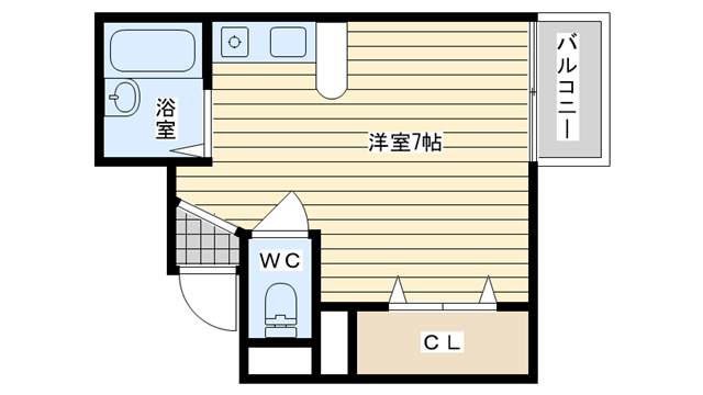 茨木市双葉町の賃貸物件間取画像