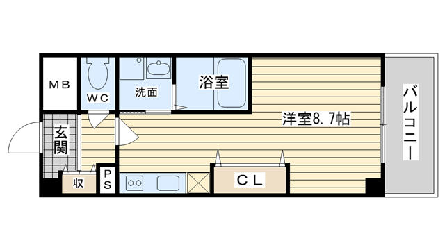 茨木市舟木町の賃貸物件間取画像