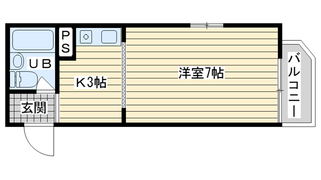 茨木市上中条の賃貸物件間取画像