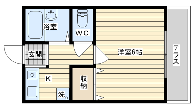 茨木市総持寺の賃貸物件間取画像