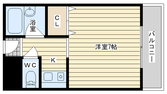 茨木市片桐町の賃貸物件間取画像