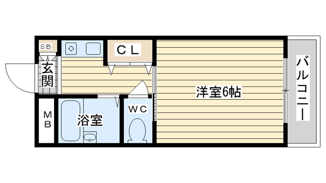 茨木市舟木町の賃貸物件間取画像