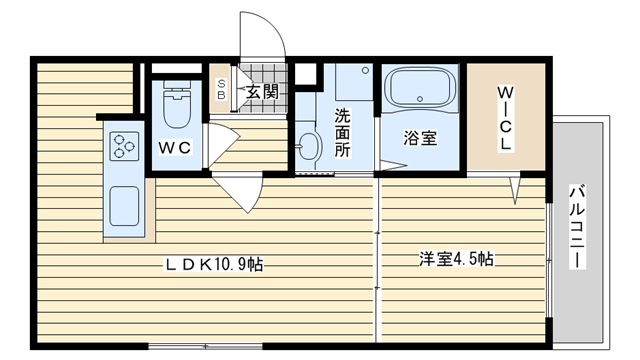 茨木市中穂積の賃貸物件間取画像