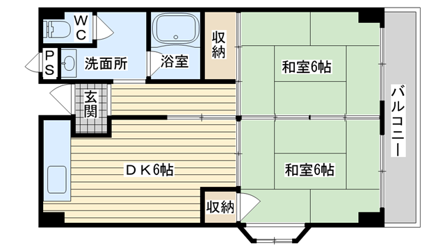 茨木市上穂積の賃貸物件間取画像