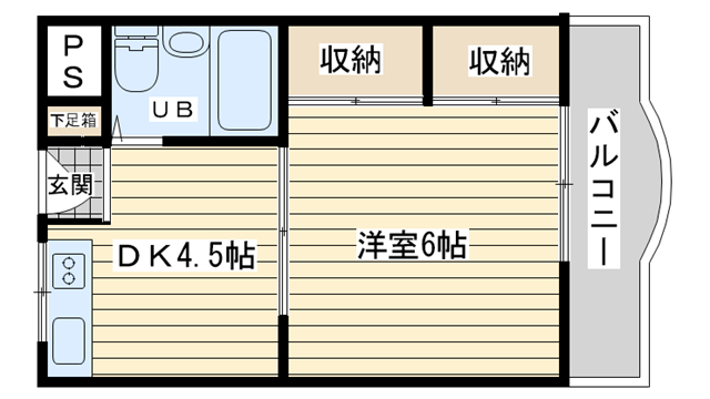 茨木市庄の賃貸物件間取画像