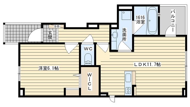 茨木市上穂積の賃貸物件間取画像