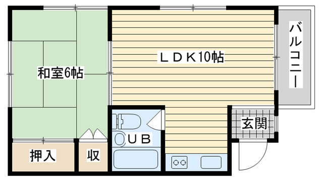 茨木市東奈良の賃貸物件間取画像