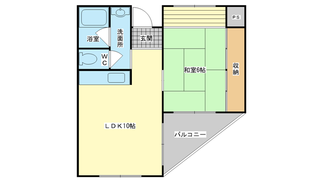 茨木市沢良宜西の賃貸物件間取画像