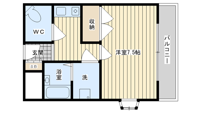 茨木市沢良宜東町の賃貸物件間取画像