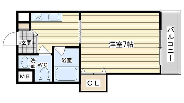 茨木市庄の賃貸物件間取画像