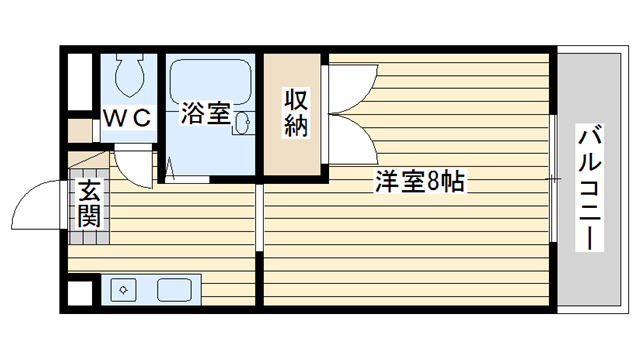 茨木市中村町の賃貸物件間取画像