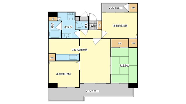 茨木市舟木町の賃貸物件間取画像