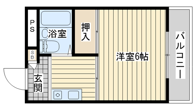 茨木市片桐町の賃貸物件間取画像
