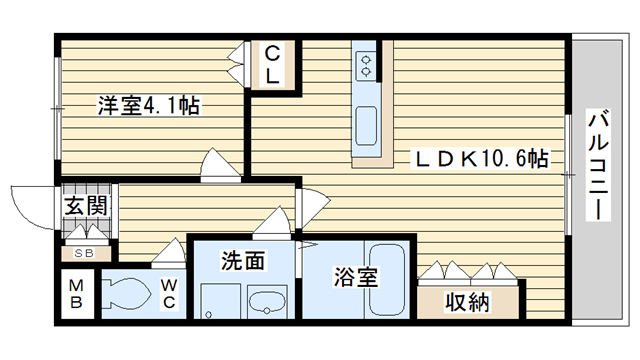 茨木市島の賃貸物件間取画像