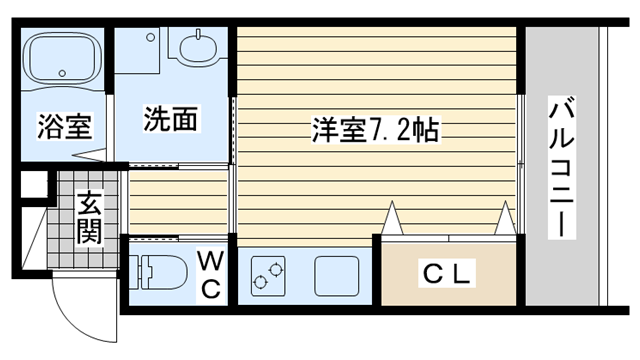 茨木市蔵垣内の賃貸物件間取画像