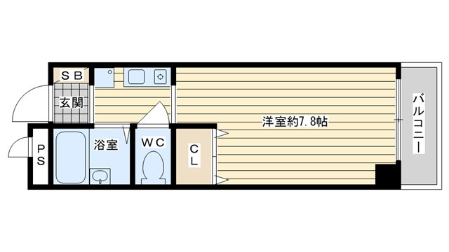 茨木市東奈良の賃貸物件間取画像