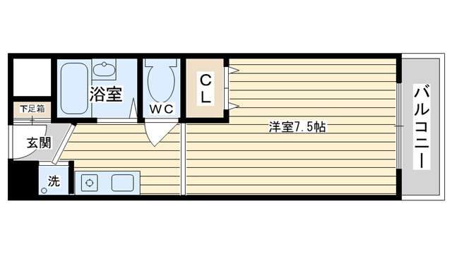 茨木市春日の賃貸物件間取画像