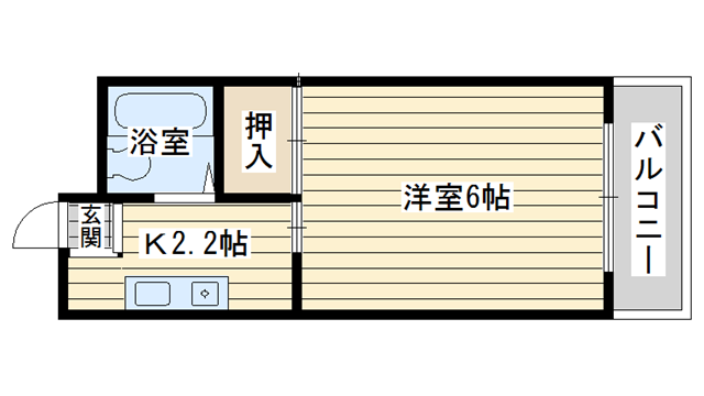 茨木市元町の賃貸物件間取画像